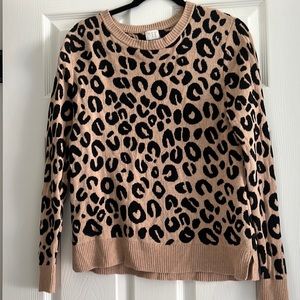 Leopard print sweater